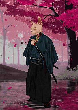 Samurai Cat demon slayer
