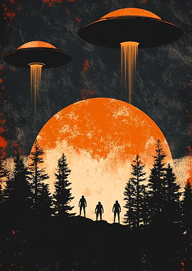 UFOs Over Forest
