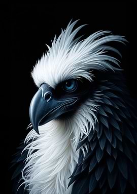 Blue-Eyed Eagle Portrait