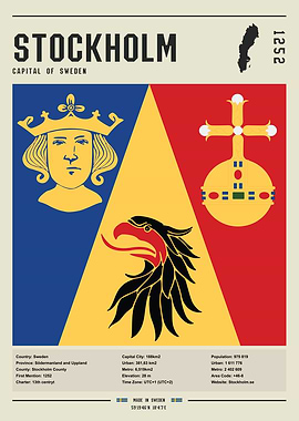 Stockholm City Flag