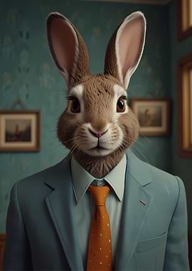 Rabbit in Suit