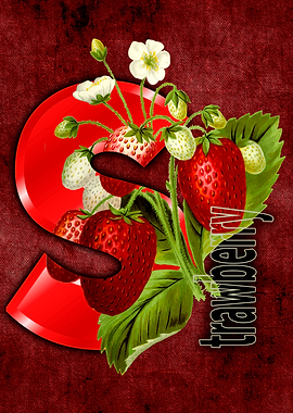 Strawberry Letter S