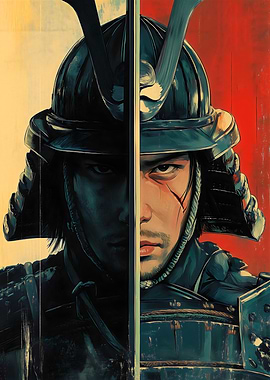 Samurai Warrior Portrait