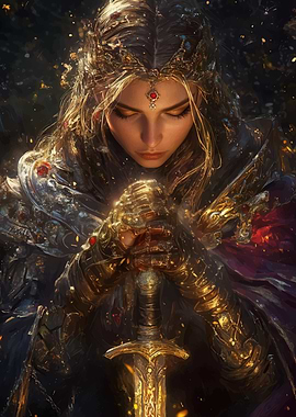 Golden Warrior Woman