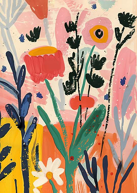 Abstract Floral Painting