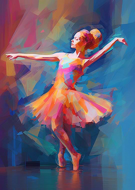 Ballet Dancer Fauvism Style