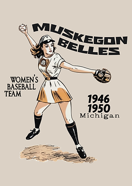 Muskegon Belles professional women's baseball team 1950