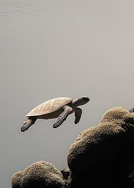 Sea Turtle Swimming