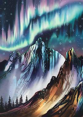 Aurora Peaks Majesty