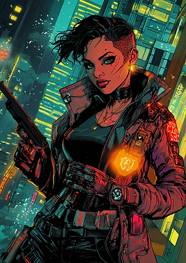 Cyberpunk Female Character