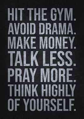 Gym, Money, Pray - Success Motivation