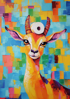 Gazelle with Toilet Paper
