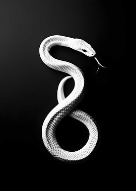 Animal White Rabbit silhouette on a black