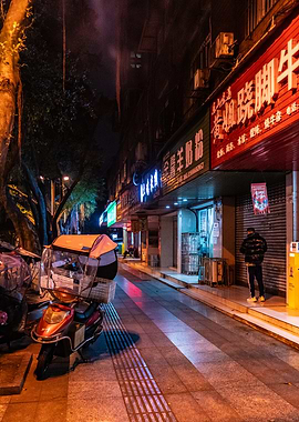 Night Street in China