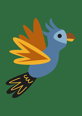 Flying Bird Nursery Poster