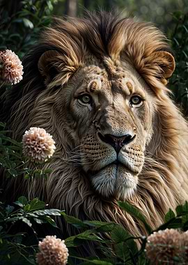 Majestic Lion Portrait