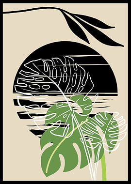 Tropical Leaf Art Print