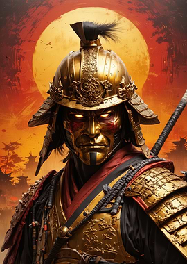 Samurai Warrior Art Print