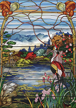 Serene Stained Glass Sanctuary