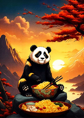 Panda Ramen Sunset