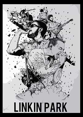 Linkin Park Band Illustration