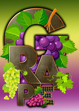 Grape Word Art