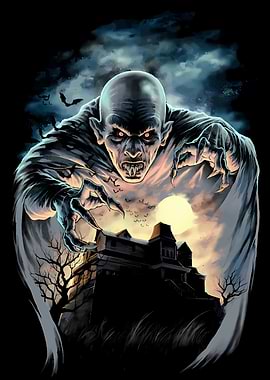 Vampire Horror Illustration