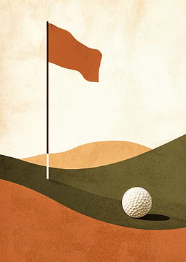 Golf Course Illustration