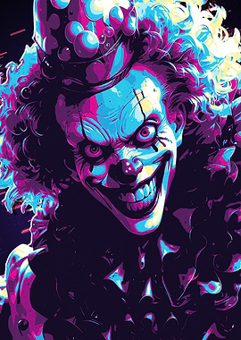 Creepy Clown Portrait