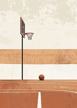 Basketball Hoop and Ball