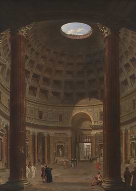 Pantheon Interior Painting