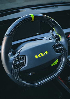 KIA EV6 GT Carbon Fiber Steering Wheel