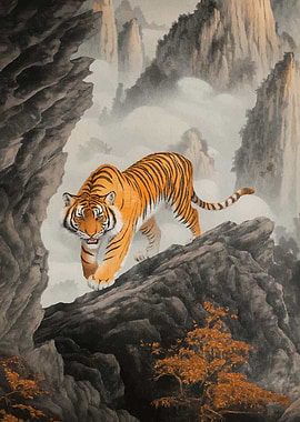 Tiger Misty Mountains