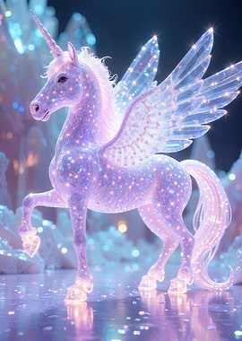 Glimmering Winged Unicorn