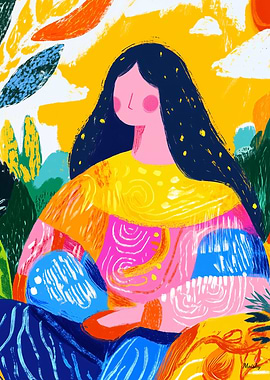 Vivid Fauvist Vision of The Mona Lisa