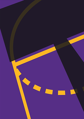 Purple and Yellow Abstract