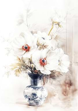 Flower White Anemone