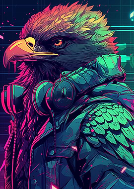 Cyberpunk Eagle