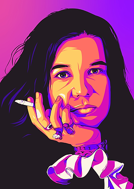 Janis Joplin psychedelic art