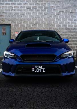 Blue Subaru WRX