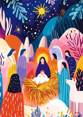 Vivid Fauvist Vision of The Adoration of the Shepherds