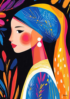 Vivid Fauvist Vision of Girl with a Pearl Earring