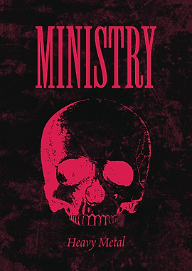 Ministry Heavy Metal Skull