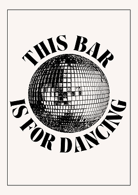 Disco Ball Bar Sign