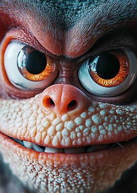 Close-up Monkey Face