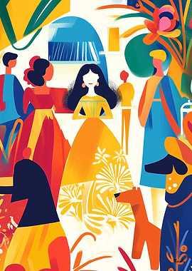 Vivid Fauvist Vision of Las Meninas