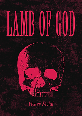 Lamb of God Heavy Metal Skull