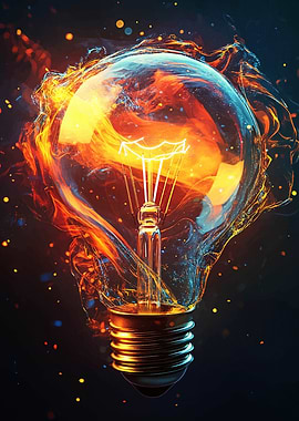 Burning Lightbulb