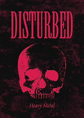 Disturbed Heavy Metal Skull