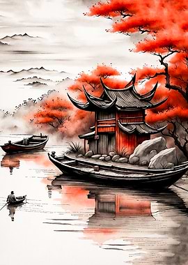 Japanese Pagoda Lake